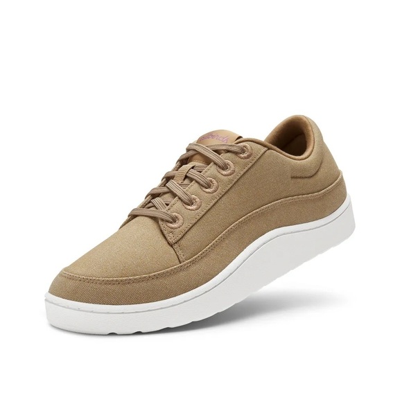 Allbirds Womens Canvas Pacers in Hazy Beige - Picture 1 of 8
